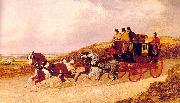 Herring, John F. Sr. The Edinburgh and London Royal Mail oil painting